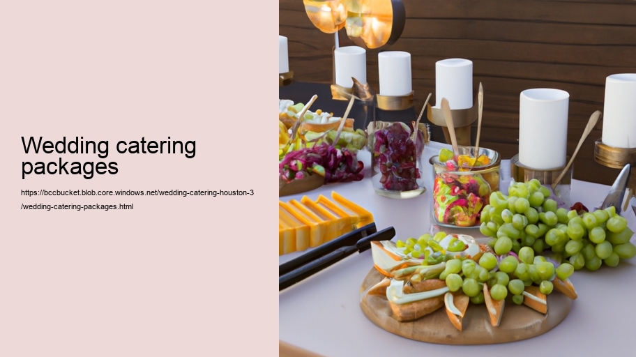 wedding catering packages