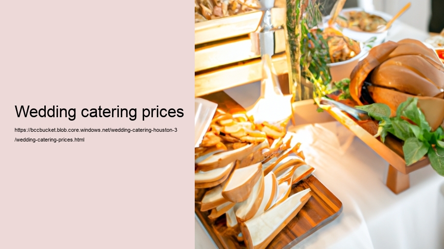 wedding catering prices